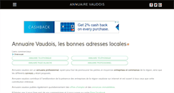 Desktop Screenshot of annuaire-vaudois.ch