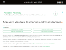 Tablet Screenshot of annuaire-vaudois.ch